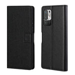 Litchi Skin Plånboksfodral i Läder för Xiaomi Redmi Note 10 5G / Poco M3 Pro 5G / 4G Flip Mobilmobilfodral