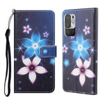 3D Pattern Printing Cross Texture Leather Wallet Stand Protective Phone Case Shell for Xiaomi Redmi Note 10 5G/Poco M3 Pro 5G/4G