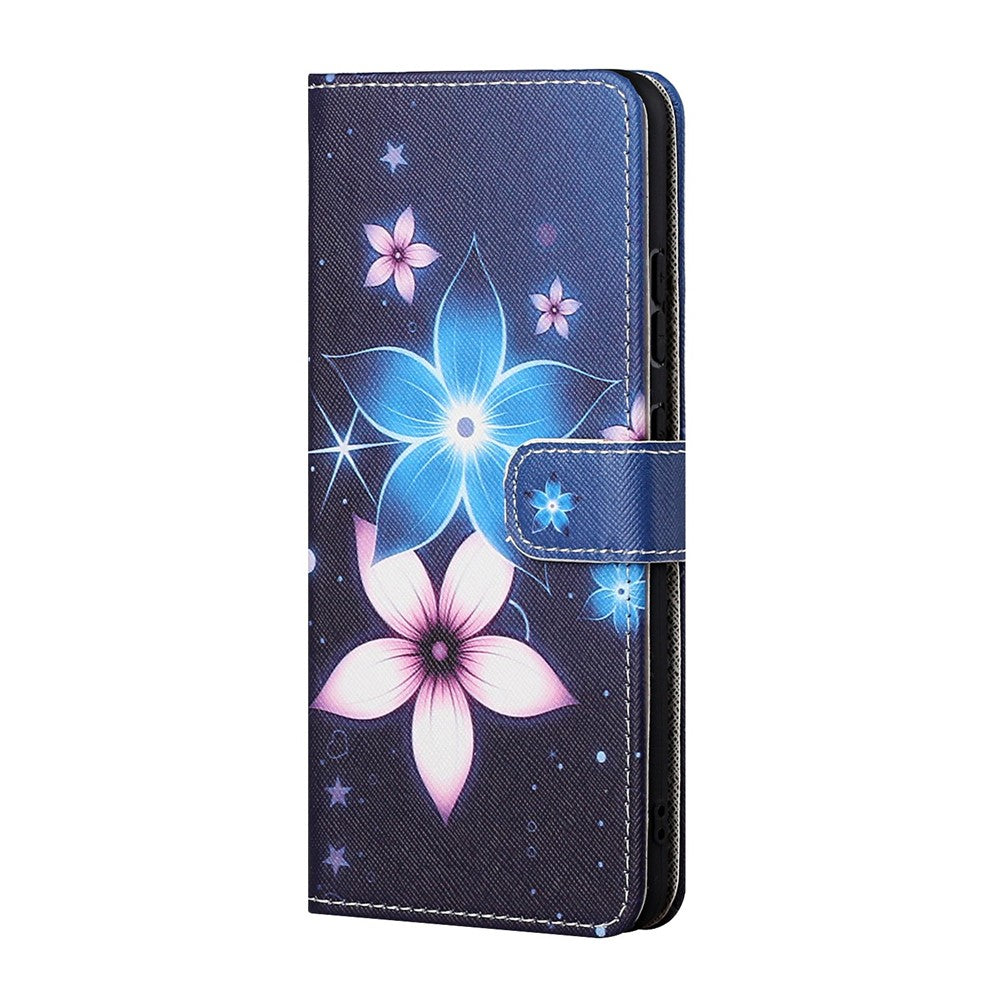 3D Pattern Printing Cross Texture Leather Wallet Stand Protective Phone Case Shell for Xiaomi Redmi Note 10 5G/Poco M3 Pro 5G/4G