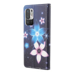 3D Pattern Printing Cross Texture Leather Wallet Stand Protective Phone Case Shell for Xiaomi Redmi Note 10 5G/Poco M3 Pro 5G/4G