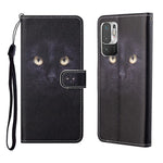 3D Pattern Printing Cross Texture Leather Wallet Stand Protective Phone Case Shell for Xiaomi Redmi Note 10 5G/Poco M3 Pro 5G/4G