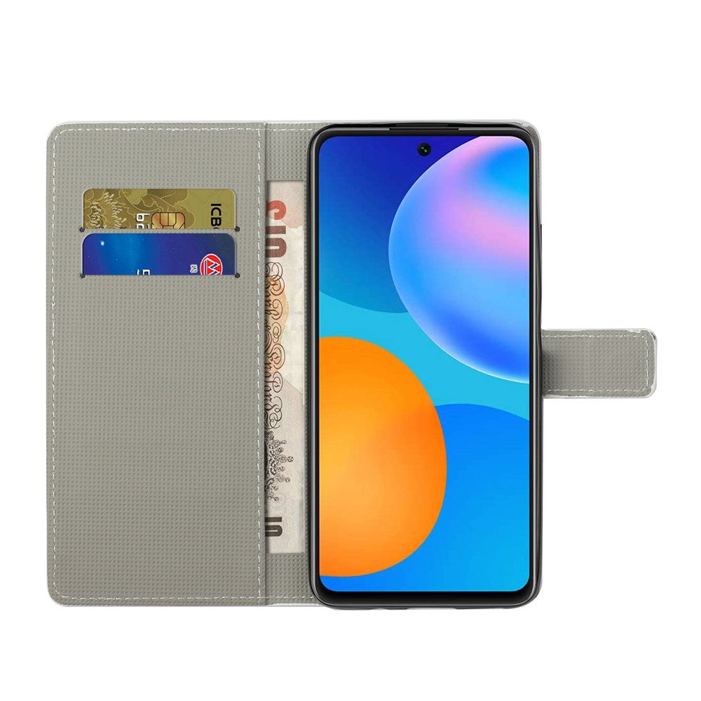 Pattern Printing Leather Full-Protection Wallet Stand Phone Cover Shell for Xiaomi Redmi Note 10 5G/Poco M3 Pro 5G/4G