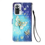 Pattern Printing Leather Phone Case with Lanyard for Xiaomi Redmi Note 10 Pro 4G (India) / (Global) / Note 10 Pro Max