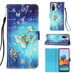 Pattern Printing Leather Phone Case with Lanyard for Xiaomi Redmi Note 10 Pro 4G (India) / (Global) / Note 10 Pro Max