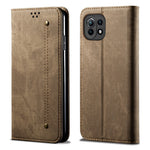 Retro Style Jeans Cloth Leather Wallet Stand Case for Xiaomi Mi 11 Lite 4G / 5G / 11 Lite 5G NE