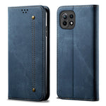 Retro Style Jeans Cloth Leather Wallet Stand Case for Xiaomi Mi 11 Lite 4G / 5G / 11 Lite 5G NE
