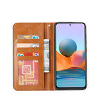 Auto-absorbed Wallet Stand Leather Protector Phone Cover for Xiaomi Redmi Note 10 Pro/Note 10 Pro Max