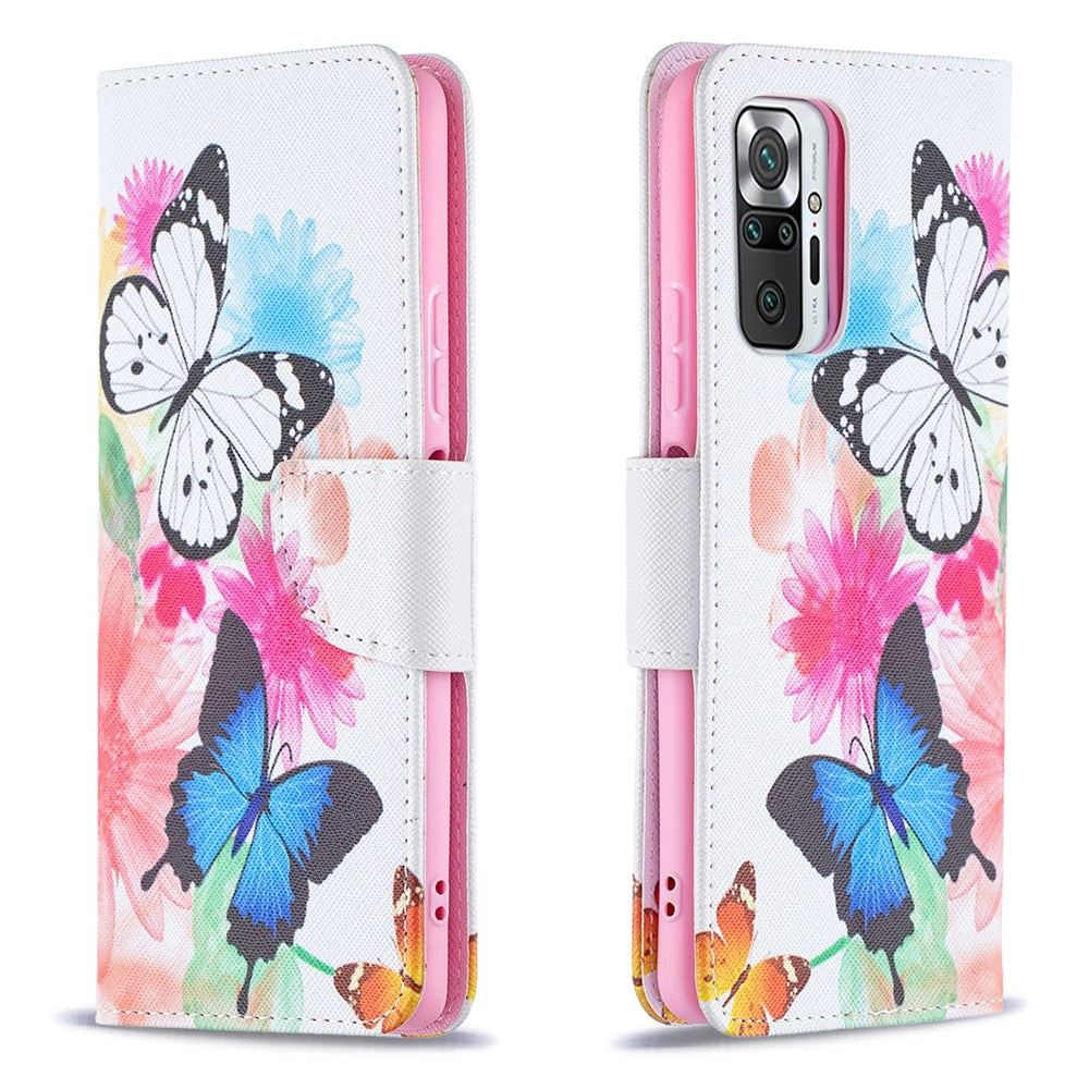 Hot Style Full Protection Magnetic Leather Wallet Case with Pattern Printing for Xiaomi Redmi Note 10 Pro 4G (India)/(Global)/Note 10 Pro Max