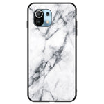Well-Protected Anti-Scratch Marbling Pattern Design Tempered Glass Cell Phone Cover for Xiaomi Mi 11 Lite 4G / 5G / 11 Lite 5G NE