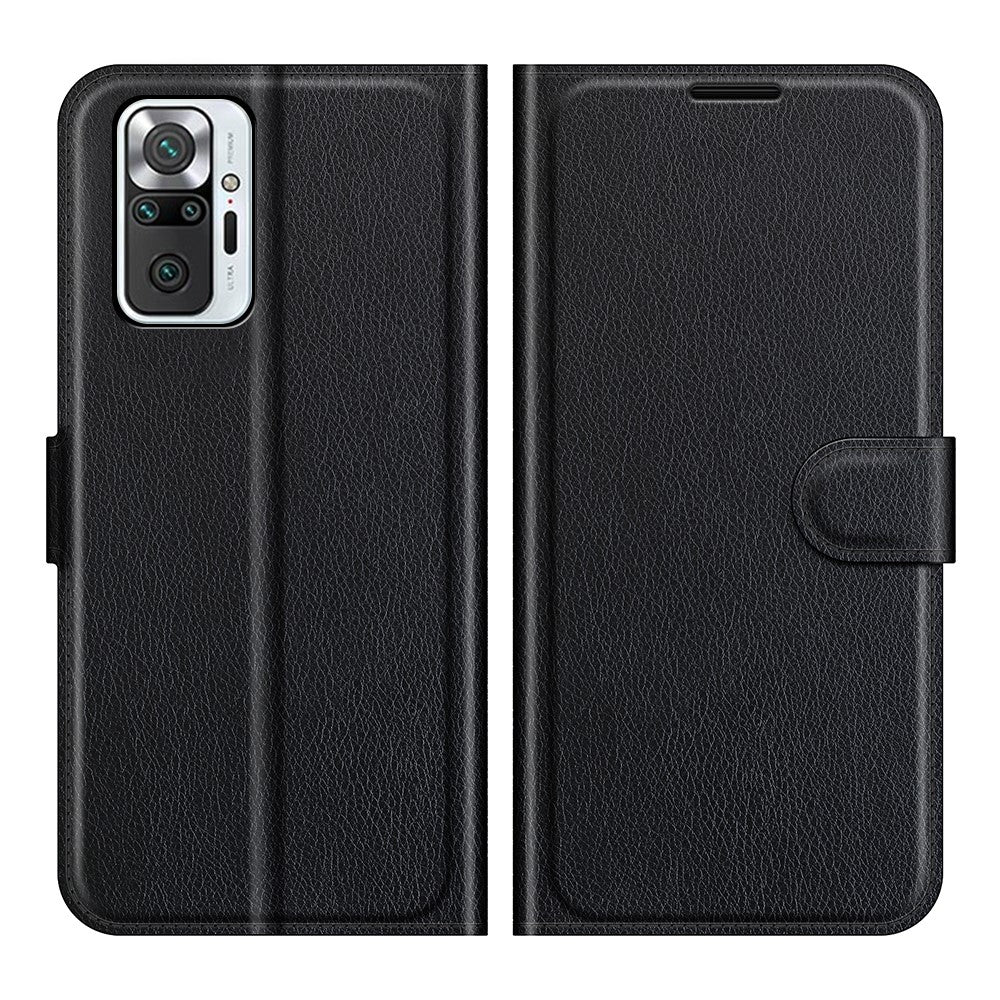 Wallet Design Litchi Texture Leather Phone Case with Stand for Xiaomi Redmi Note 10 Pro