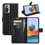 Wallet Design Litchi Texture Leather Phone Case with Stand for Xiaomi Redmi Note 10 Pro