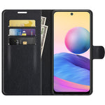 Wallet Design Folio Flip Litchi Texture Leather Phone Case with Stand for Xiaomi Redmi Note 10 5G/Poco M3 Pro 5G/4G