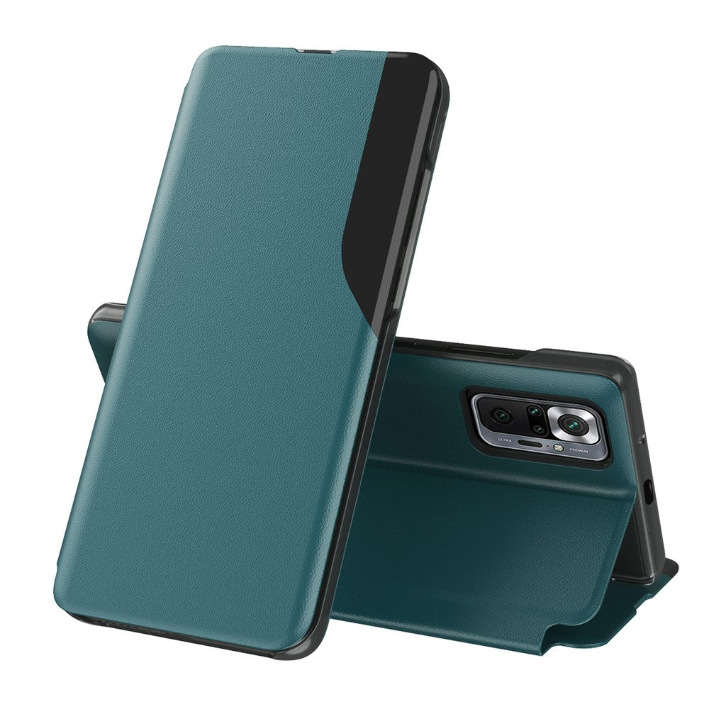 Phone Case Folio Flip PU Leather Stand Cover for Xiaomi Redmi Note 10 Pro Max / Redmi Note 10 Pro / Redmi Note 10 Pro (India)