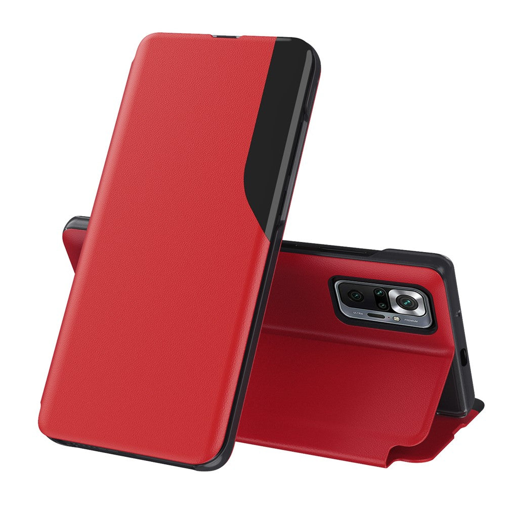 Phone Case Folio Flip PU Leather Stand Cover for Xiaomi Redmi Note 10 Pro Max / Redmi Note 10 Pro / Redmi Note 10 Pro (India)