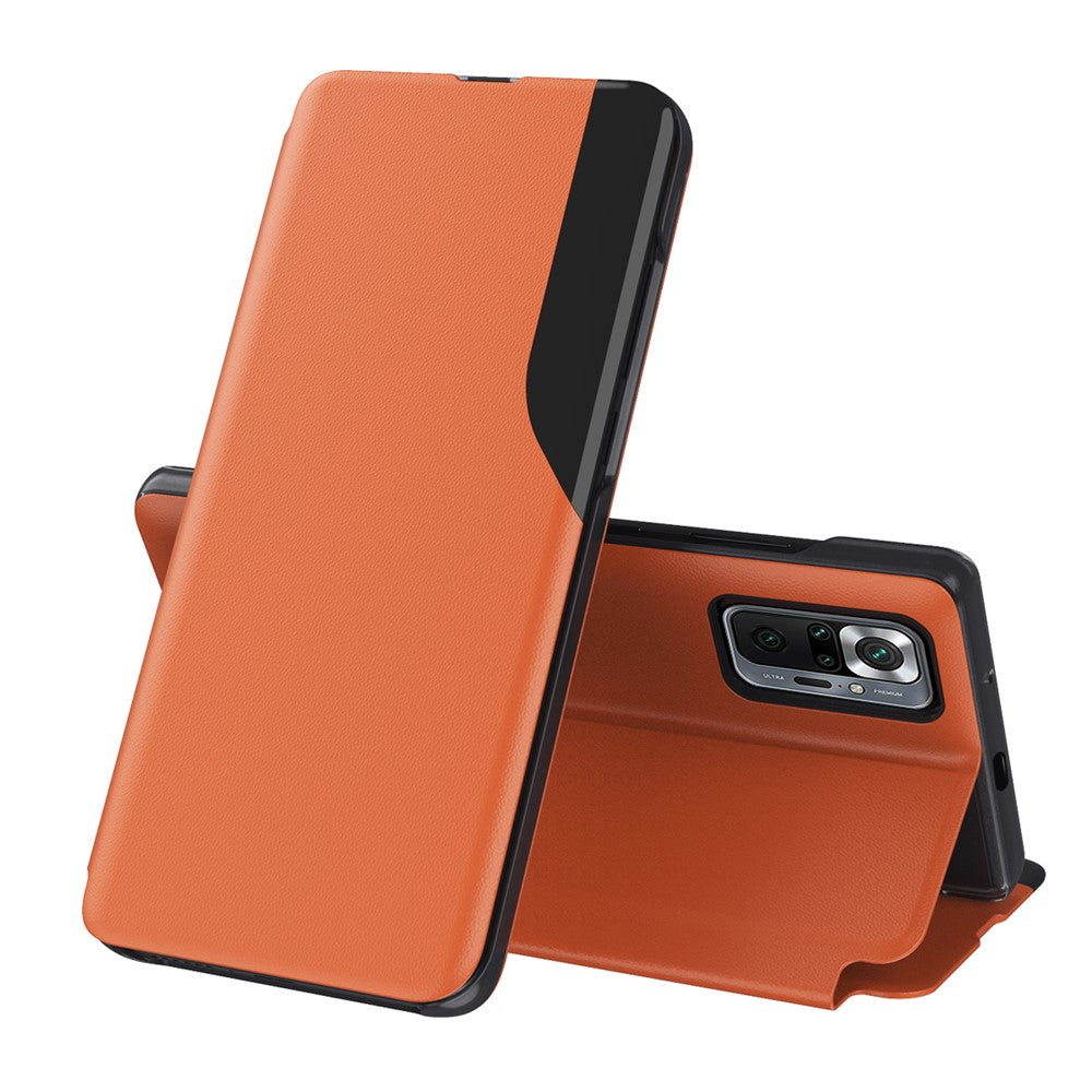 Phone Case Folio Flip PU Leather Stand Cover for Xiaomi Redmi Note 10 Pro Max / Redmi Note 10 Pro / Redmi Note 10 Pro (India)