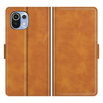 Magnetic Double Clasp PU Leather Wallet Stand Case Shell for Xiaomi Mi 11 Lite 4G / 5G / 11 Lite 5G NE