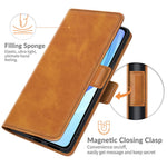 Magnetic Double Clasp PU Leather Wallet Stand Case Shell for Xiaomi Mi 11 Lite 4G / 5G / 11 Lite 5G NE