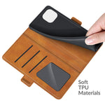 Magnetic Double Clasp PU Leather Wallet Stand Case Shell for Xiaomi Mi 11 Lite 4G / 5G / 11 Lite 5G NE