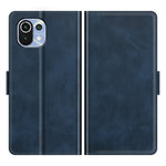Magnetic Double Clasp PU Leather Wallet Stand Case Shell for Xiaomi Mi 11 Lite 4G / 5G / 11 Lite 5G NE