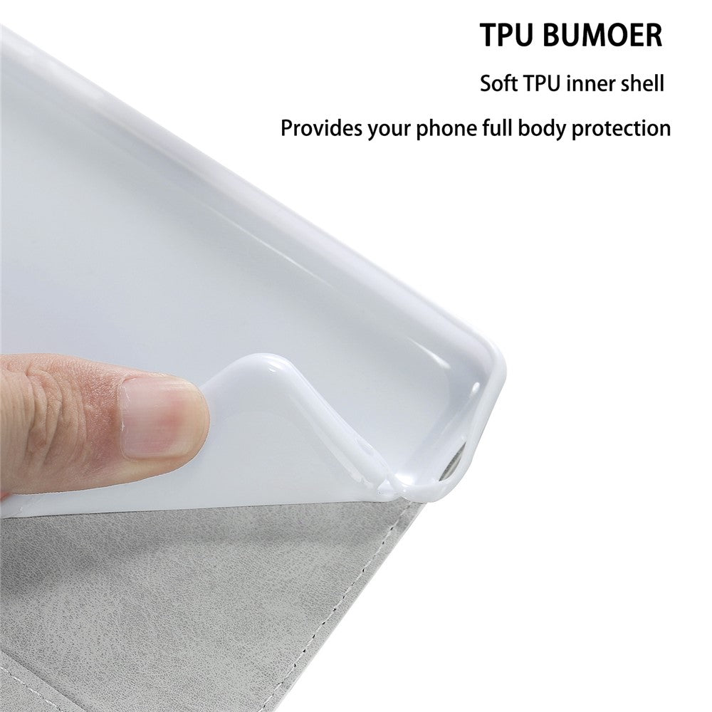 Wallet Stand Design Glittery Powder Splicing Leather Case for Xiaomi Redmi Note 10 4G / Redmi Note 10S / Poco M5s 4G