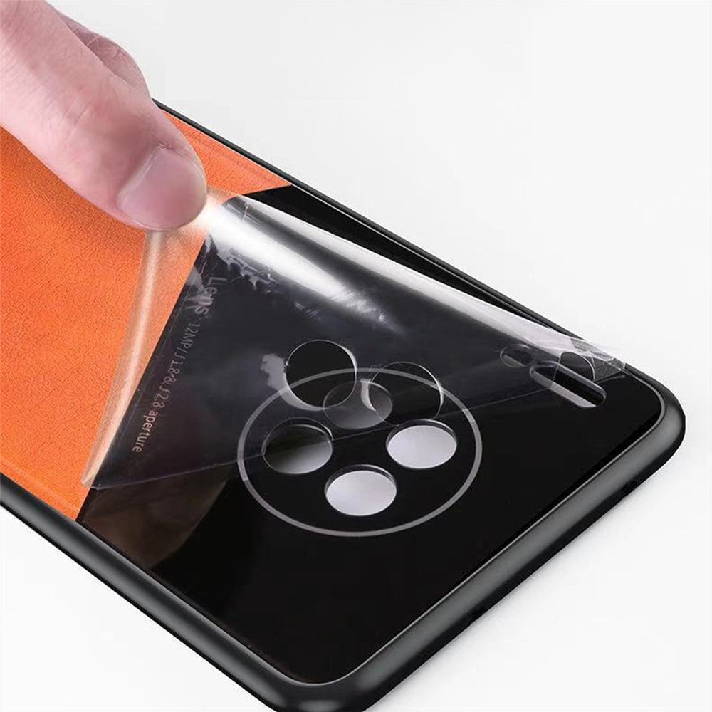 Leather Coated Hybrid Case Precise Cut-Out Cover with Built-in Magnetic Metal Sheet Design for Xiaomi Mi 11 Lite 4G / 5G / 11 Lite 5G NE