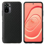 Textured PU Leather Coated TPU+PC Protective Phone Cover Case for Xiaomi Redmi Note 10 4G / Note 10S / Poco M5s 4G