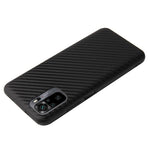 Textured PU Leather Coated TPU+PC Protective Phone Cover Case for Xiaomi Redmi Note 10 4G / Note 10S / Poco M5s 4G