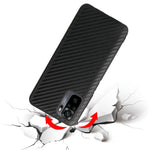 Textured PU Leather Coated TPU+PC Protective Phone Cover Case for Xiaomi Redmi Note 10 4G / Note 10S / Poco M5s 4G