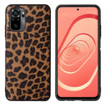 Textured PU Leather Coated TPU+PC Protective Phone Cover Case for Xiaomi Redmi Note 10 4G / Note 10S / Poco M5s 4G