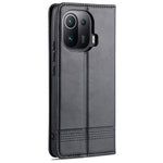 AZNS Auto-absorbed Magnetic Leather Case Stand Wallet Phone Shell for Xiaomi Mi 11 Pro