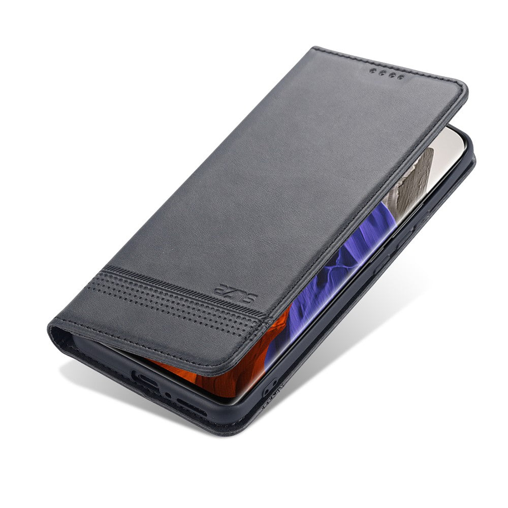 AZNS Auto-absorbed Magnetic Leather Case Stand Wallet Phone Shell for Xiaomi Mi 11 Pro