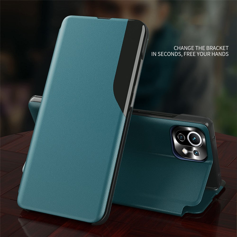 Phone Case Folio Flip PU Leather Stand Cover for Xiaomi Mi 11 Lite 4G / 5G / 11 Lite 5G NE