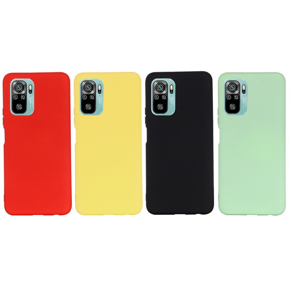 Liquid Silicone Soft Cover Case with Handy Strap for Xiaomi Redmi Note 10 4G / Redmi Note 10S / Poco M5s 4G