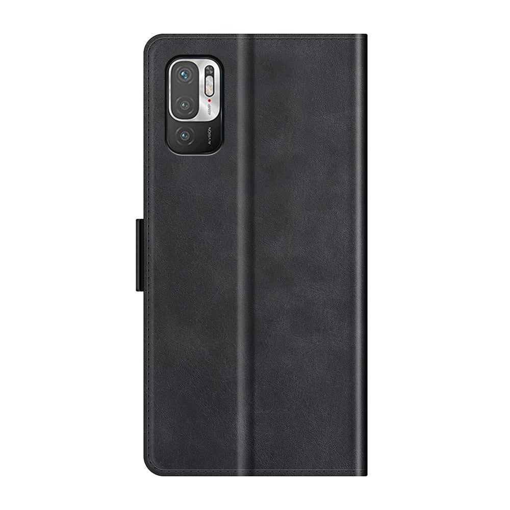 PU Leather Wallet Stand Double Clasp Magnetic Closure Phone Case Shell for Xiaomi Redmi Note 10 5G/Poco M3 Pro 5G/4G