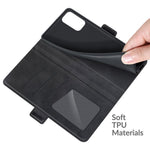 PU Leather Wallet Stand Double Clasp Magnetic Closure Phone Case Shell for Xiaomi Redmi Note 10 5G/Poco M3 Pro 5G/4G