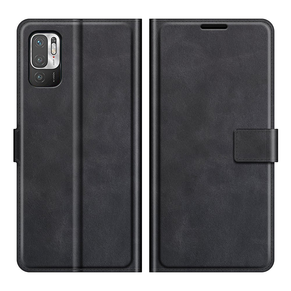 Magnetic Clasp Shockproof Phone Case Wallet Stand Flip Leather Cover for Xiaomi Redmi Note 10 5G / Poco M3 Pro 5G / 4G
