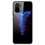 Fancy Style Printing Glass + PC + TPU Hybrid Phone Shell for Xiaomi Redmi Note 10 4G / Note 10S / Poco M5s 4G Protector Case