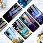 Fancy Style Printing Glass + PC + TPU Hybrid Phone Shell for Xiaomi Redmi Note 10 4G / Note 10S / Poco M5s 4G Protector Case