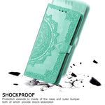 Embossed Mandala Flower PU Leather Case Stand Wallet for Xiaomi Redmi Note 10 Pro Max / Redmi Note 10 Pro (EU Version)