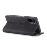 CASEME 013 Series Simple Design Automatic Suction Leather Wallet Stand Case for Xiaomi Redmi Note 10 4G / Note 10S / Poco M5s 4G