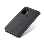 CASEME 013 Series Simple Design Automatic Suction Leather Wallet Stand Case for Xiaomi Redmi Note 10 4G / Note 10S / Poco M5s 4G