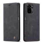 CASEME 013 Series Simple Design Automatic Suction Leather Wallet Stand Case for Xiaomi Redmi Note 10 4G / Note 10S / Poco M5s 4G