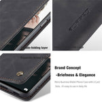 CASEME 013 Series Simple Design Automatic Suction Leather Wallet Stand Case for Xiaomi Redmi Note 10 4G / Note 10S / Poco M5s 4G
