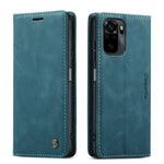 CASEME 013 Series Simple Design Automatic Suction Leather Wallet Stand Case for Xiaomi Redmi Note 10 4G / Note 10S / Poco M5s 4G