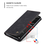 CASEME 013 Series Automatic Suction Simple Design Leather Wallet Case for Xiaomi Mi 11 Lite 4G / 5G / 11 Lite 5G NE