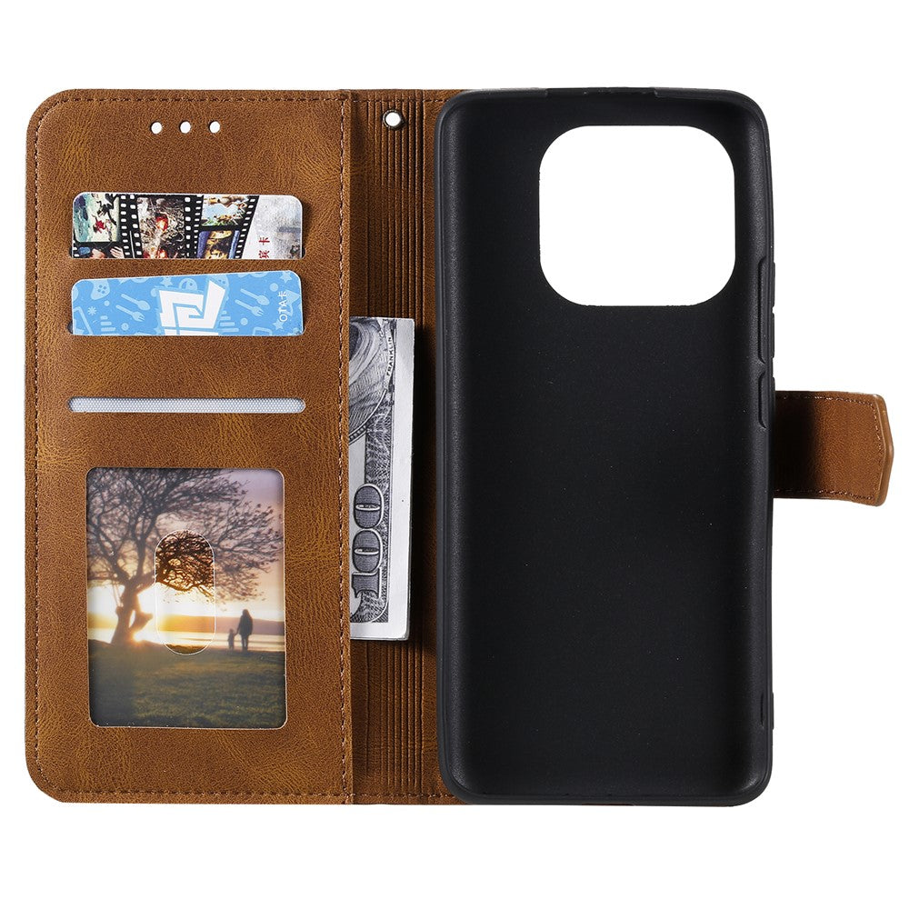 Splicing Stitching Skin-touch PU Leather Case Stand Protector Cover for Xiaomi Mi 11 Pro