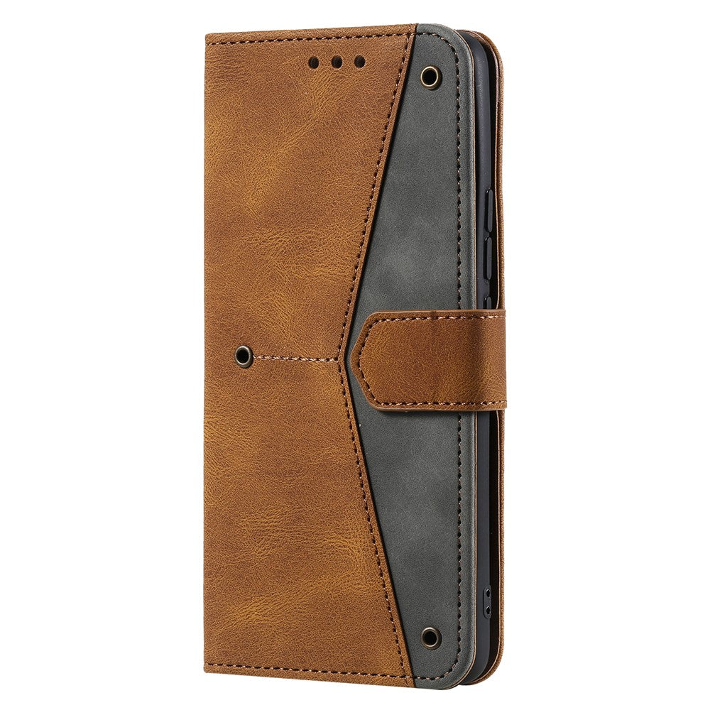 Splicing Stitching Skin-touch PU Leather Case Stand Protector Cover for Xiaomi Mi 11 Pro