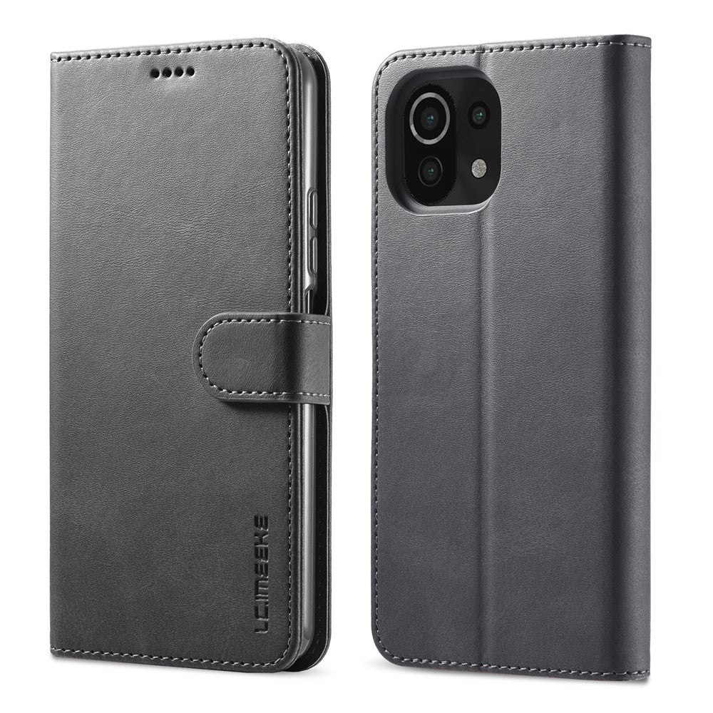 LC.IMEEKE Wallet Stand Leather Protection Shell Phone Cover Case for Xiaomi Mi 11 Lite 4G / 5G / 11 Lite 5G NE