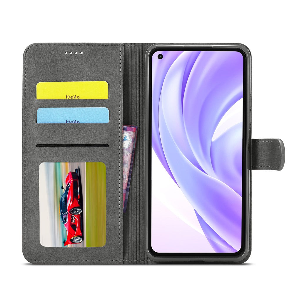 LC.IMEEKE Wallet Stand Leather Protection Shell Phone Cover Case for Xiaomi Mi 11 Lite 4G / 5G / 11 Lite 5G NE