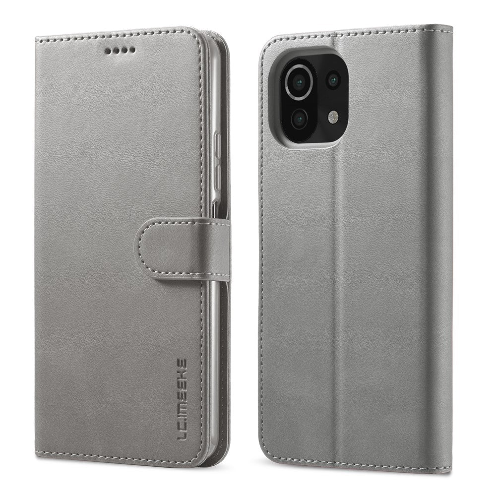 LC.IMEEKE Wallet Stand Leather Protection Shell Phone Cover Case for Xiaomi Mi 11 Lite 4G / 5G / 11 Lite 5G NE